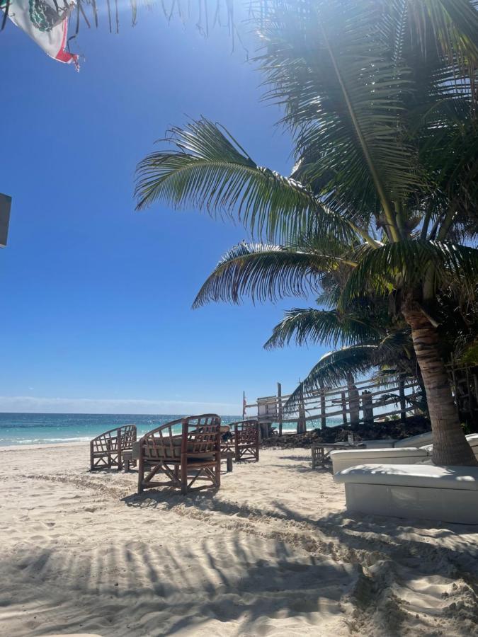 Chavez Eco Beach Camping And Cabanas Тулум Экстерьер фото