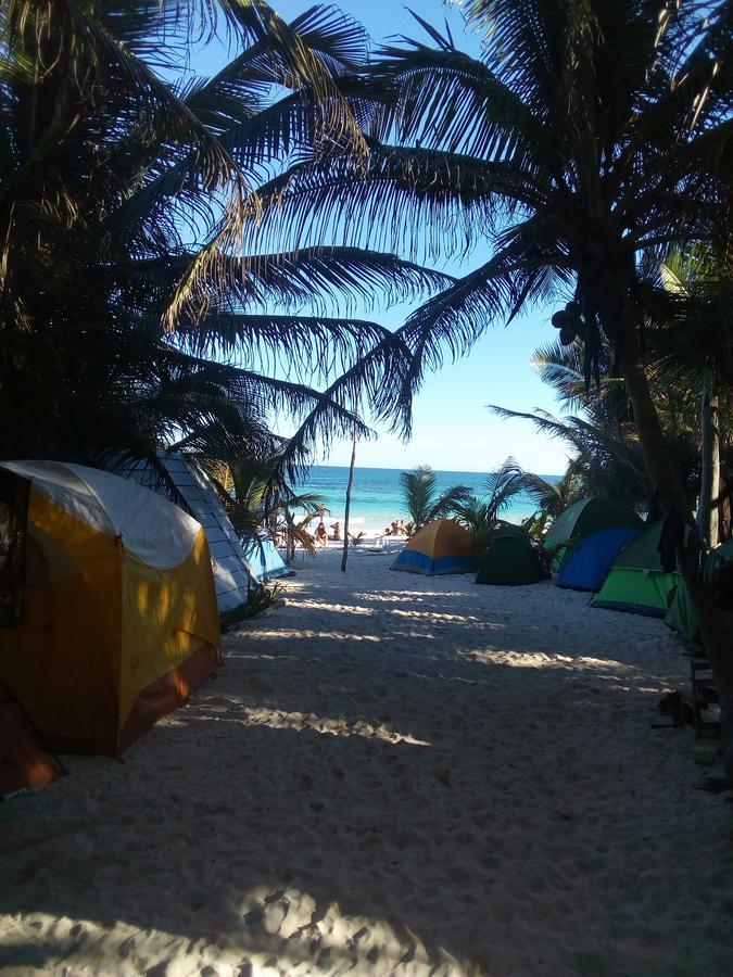 Chavez Eco Beach Camping And Cabanas Тулум Экстерьер фото